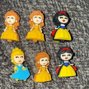 Disney Princess Figurine Set - Yellow, Blue, Black